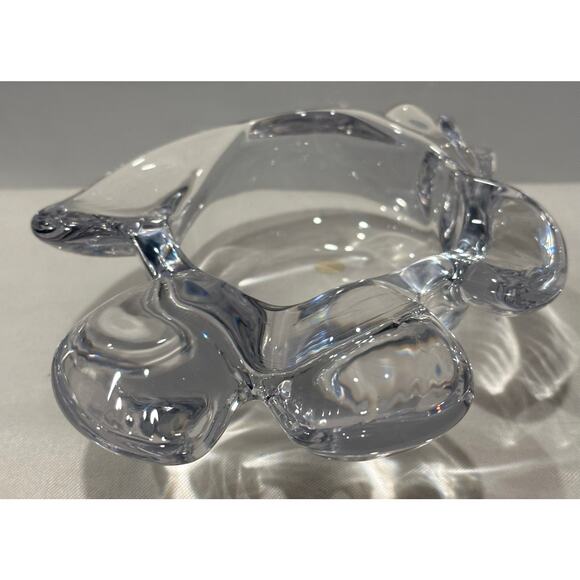 Fish Shaped Candy Trinket Art Vannes France Crystal Ring Dish 2”H x 6.5"L Vtg - Picture 6 of 10